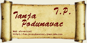 Tanja Podunavac vizit kartica